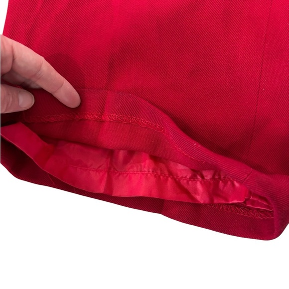 Vintage Lauren Ralph Lauren red fully lined worsted wool dress pants size 10 - Picture 3 of 15